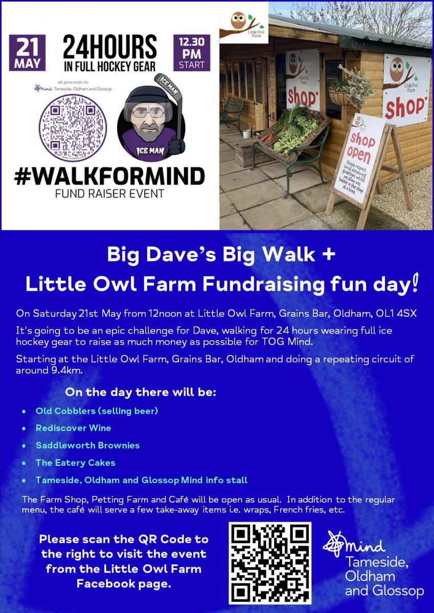 Big Dave's Big Walk + Little Owl Farm Fun Day