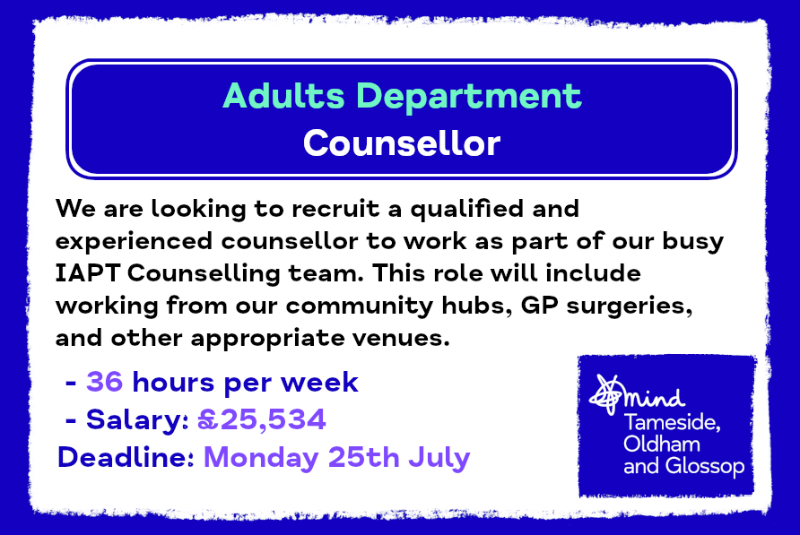 Adults Department - Counsellor