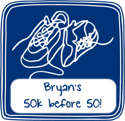 Read about Bryan's goal of reaching 50km before reaching 50.